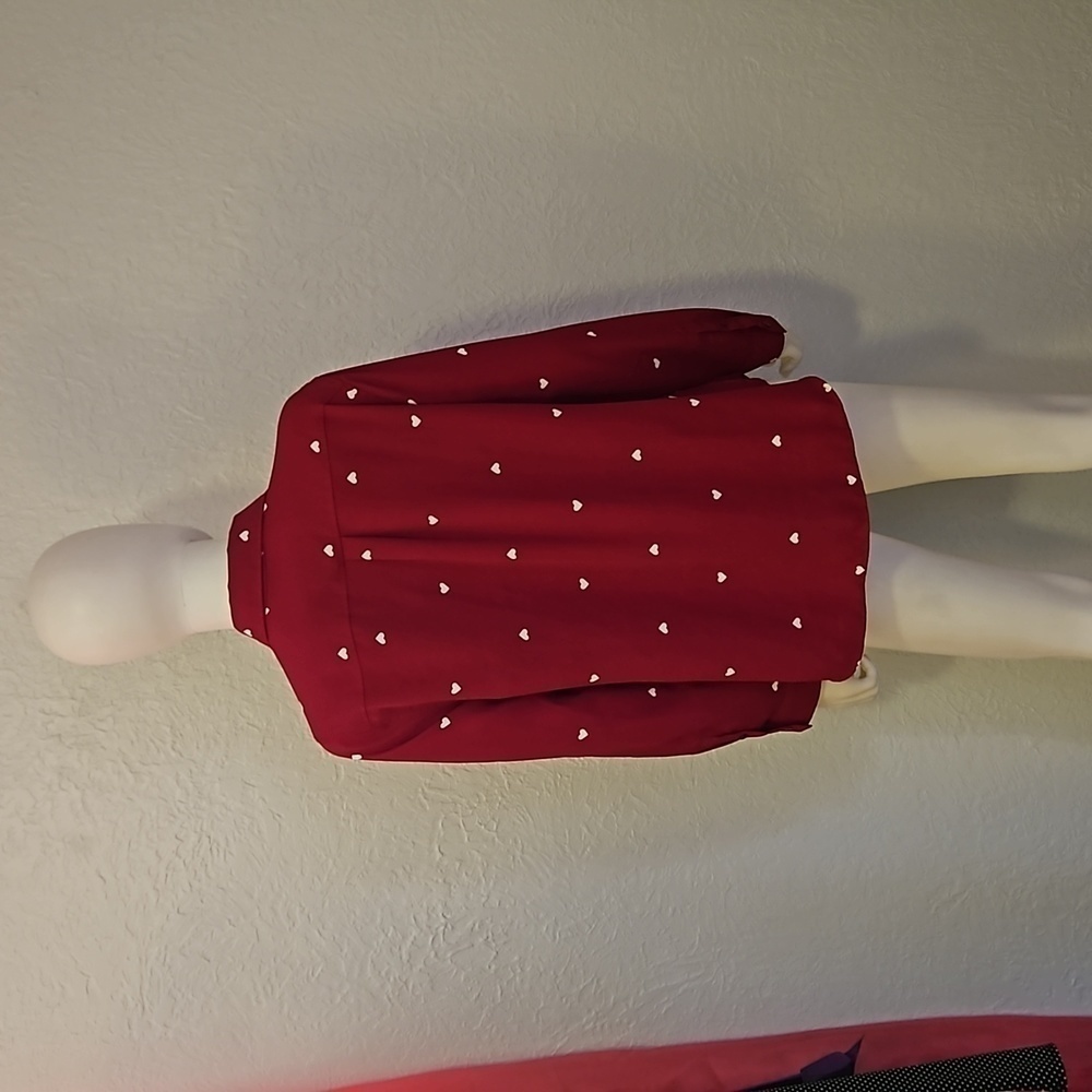 Talbots Heart Fuscia Button Down Long-Sleeve Shirt - image 5